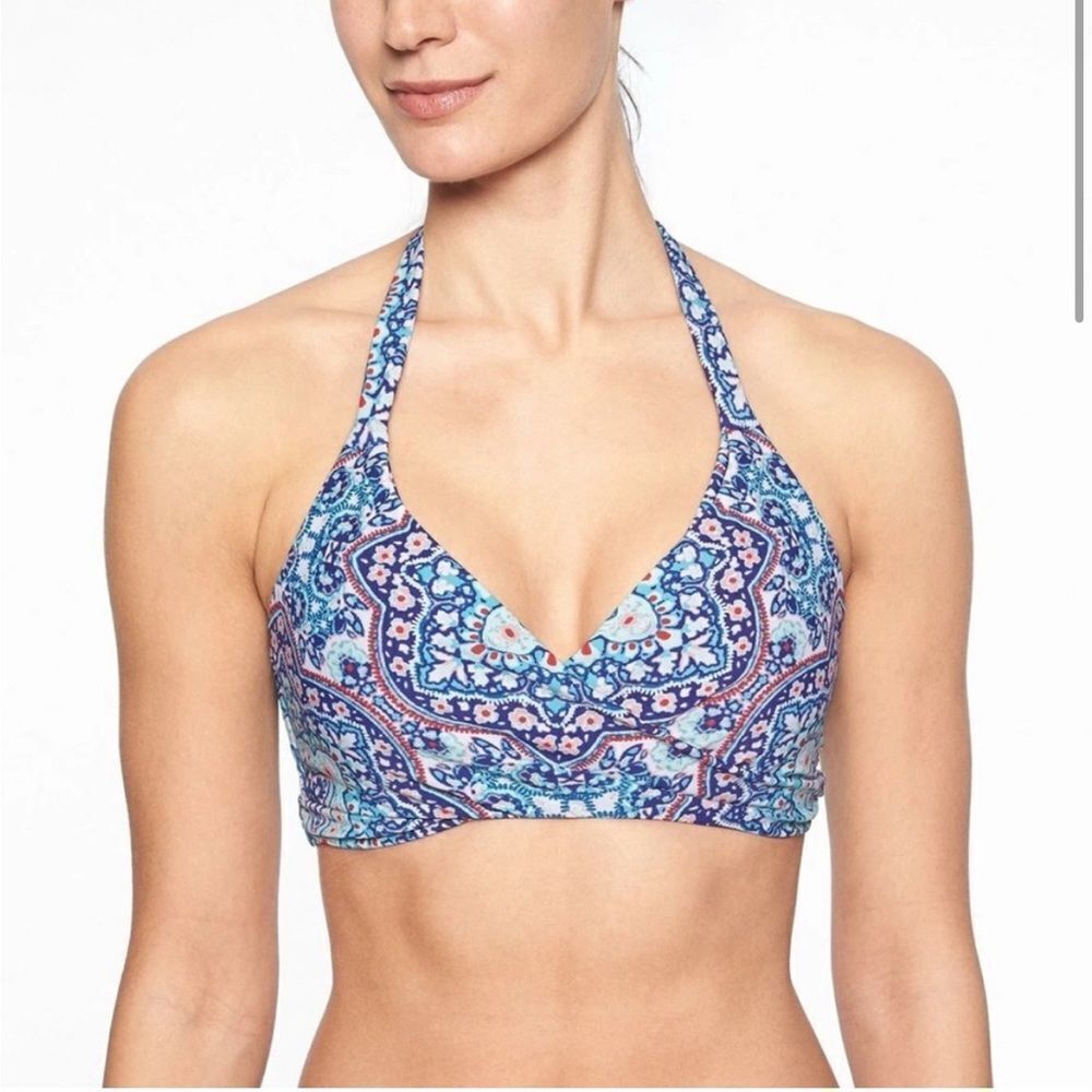 Athleta Monaco Bra Cup Wrap Wired Bikini Swim Top 34 B/C Beach Swim Paddle